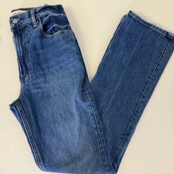 Abercrombie & Fitch 70’s Vintage Flare Ultra High Rise Blue Women's Jeans Size 2 - Picture 3 of 7